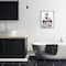 Stupell Industries Fashion Accessories Glam Magazine Book Stack in Black Frame Wall Art
